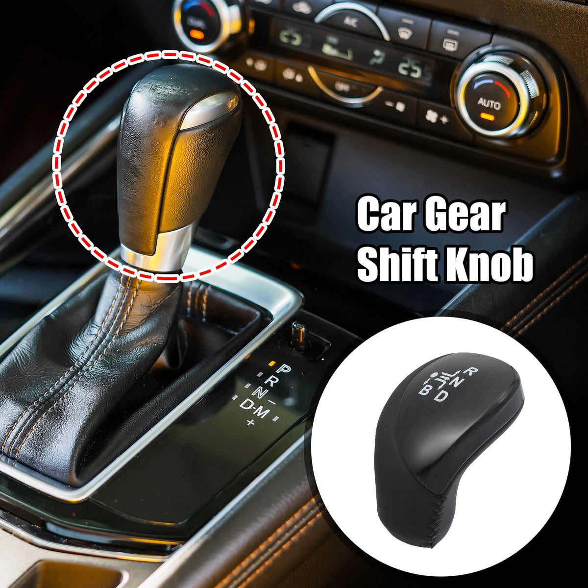 Gear Lever Shifter Knob Handle Bright Black for Toyota Prius (2010-2015)
