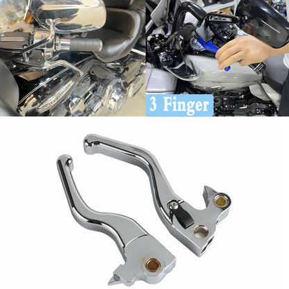 Chrome Hand Brake Clutch Levers for Harley Sportster Forty-Eight XL1200X (04-13)