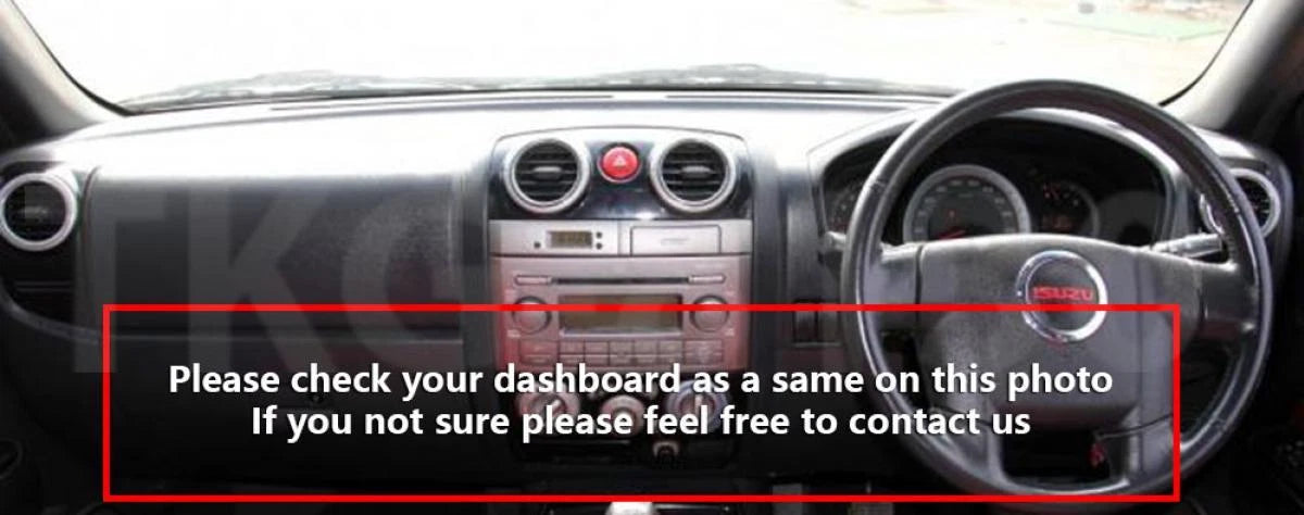 Dashboard Mat Cover for Isuzu D-Max (2007-2011)