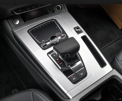 Matte Silver Gear Shift Box Panel Frame Cover Trim for Audi Q5 (2018-2022)