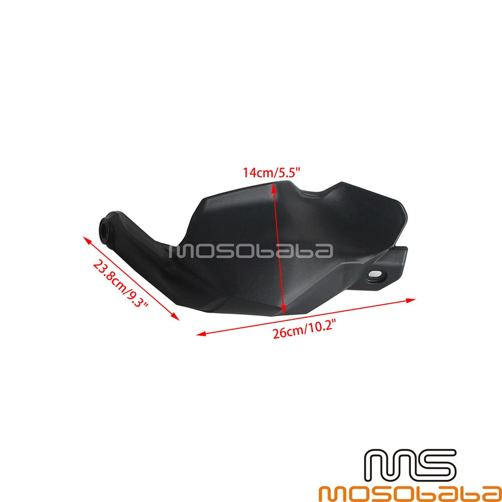Black Hand Guards Protector Mount Kit for Kawasaki Versys 650 (2022-2024)