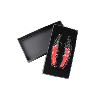 Real Carbon Fiber Steering Wheel Shifter Paddle Switch Fit For  Macan 2014-2019