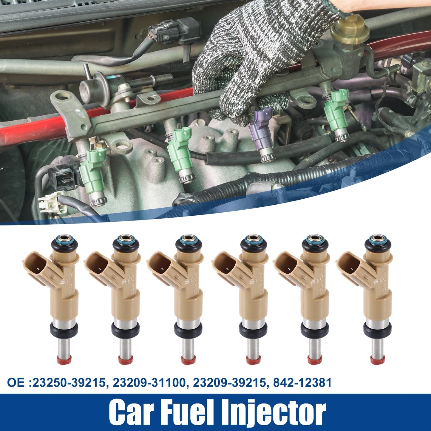 6x Fuel Injector Nozzle for Toyota 4Runner (2010–2019)