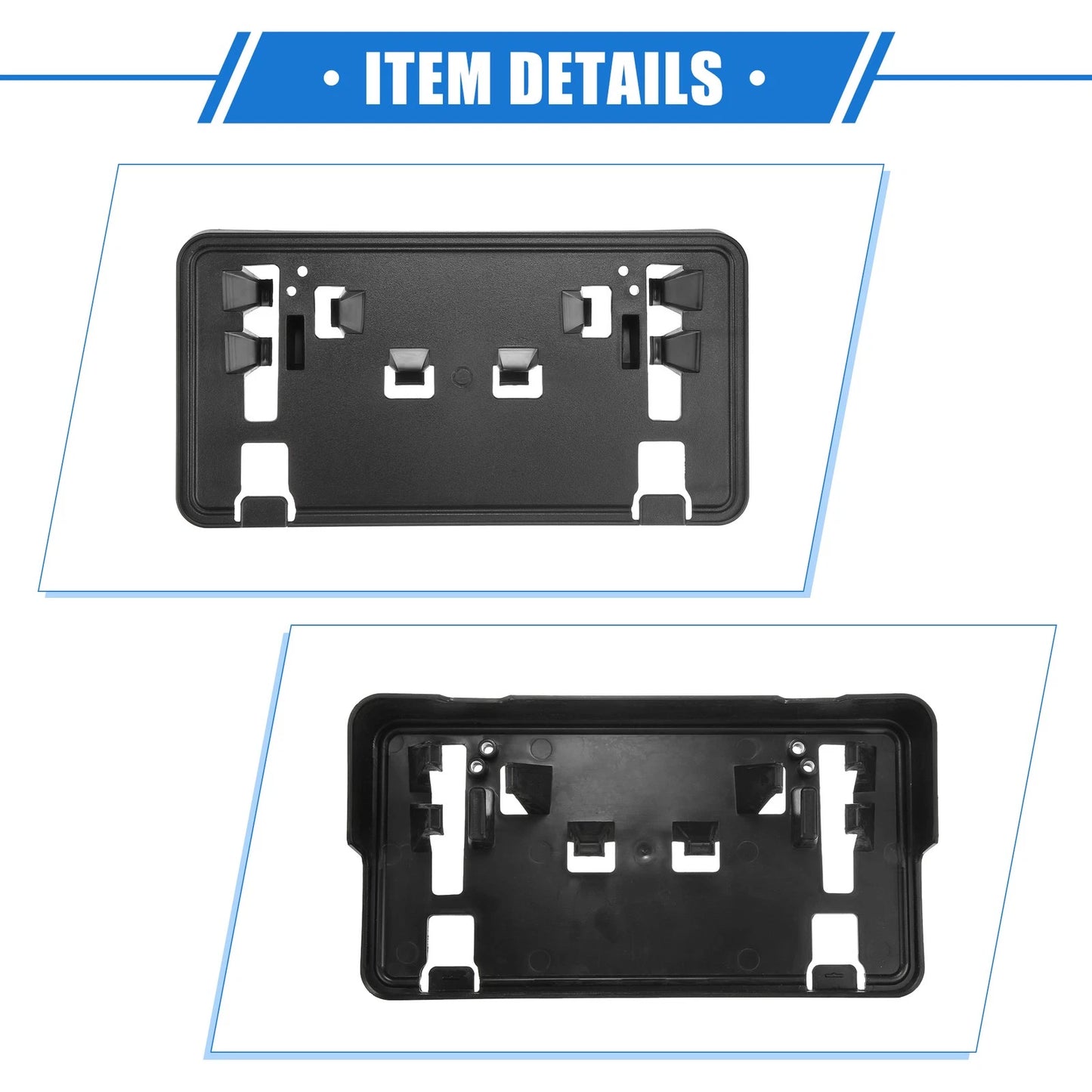 Front License Plate Bracket Holder for Ford F-150 (2021-2023) Black