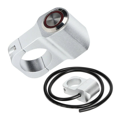 Red Led Motorcycle Switch ON-OFF Headlight Adjustable Mount Waterproof Button