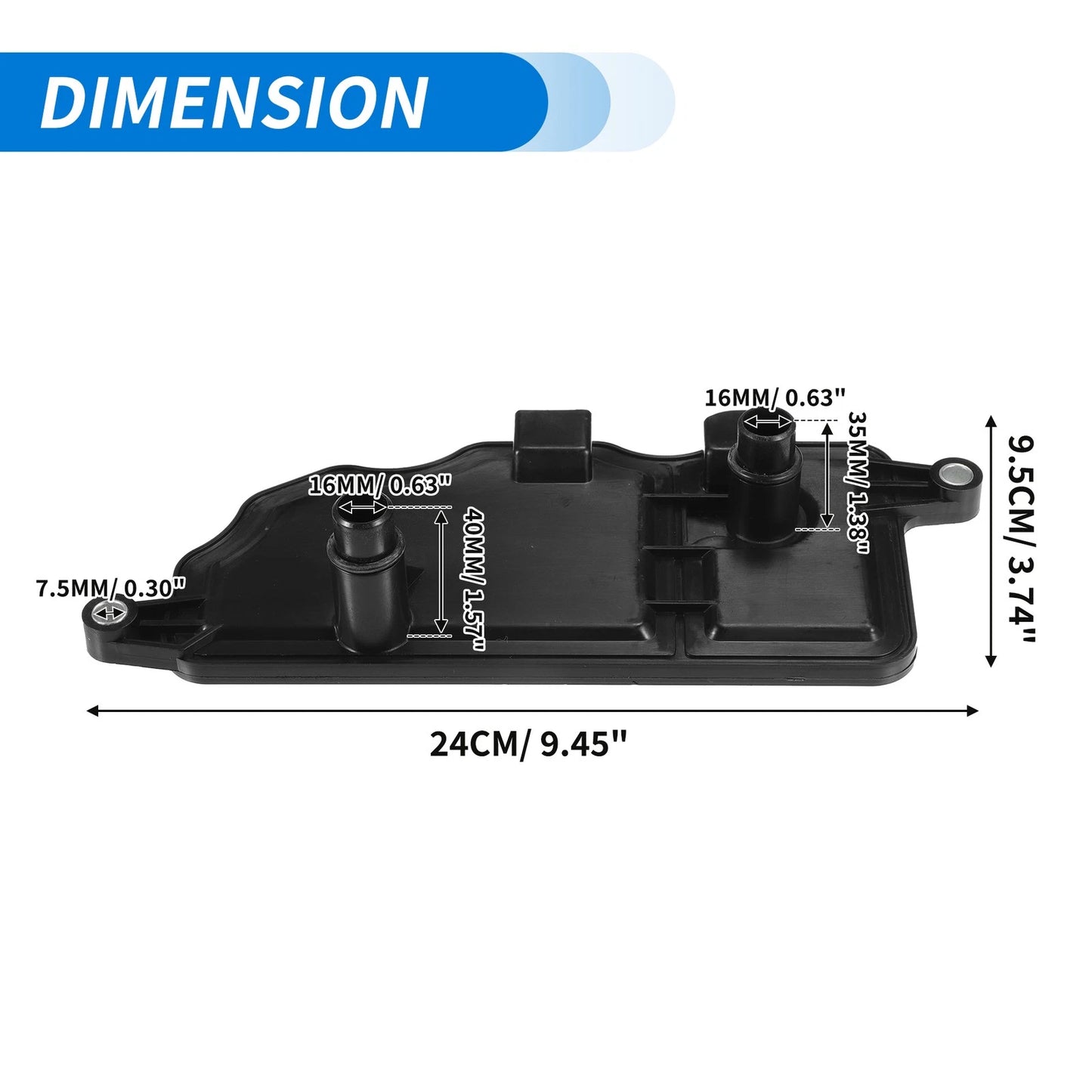 Transmission Fluid Filter Oil Pan for Nissan Pathfinder (2013-2023)