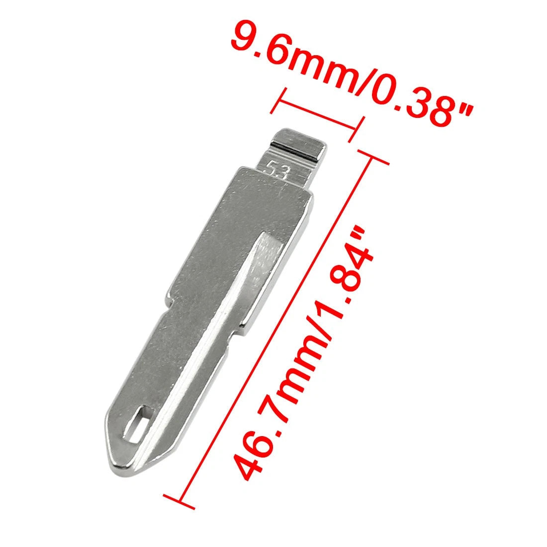 5 x Metal Flip Remote Key Blades for Peugeot 206 (2000-2010)