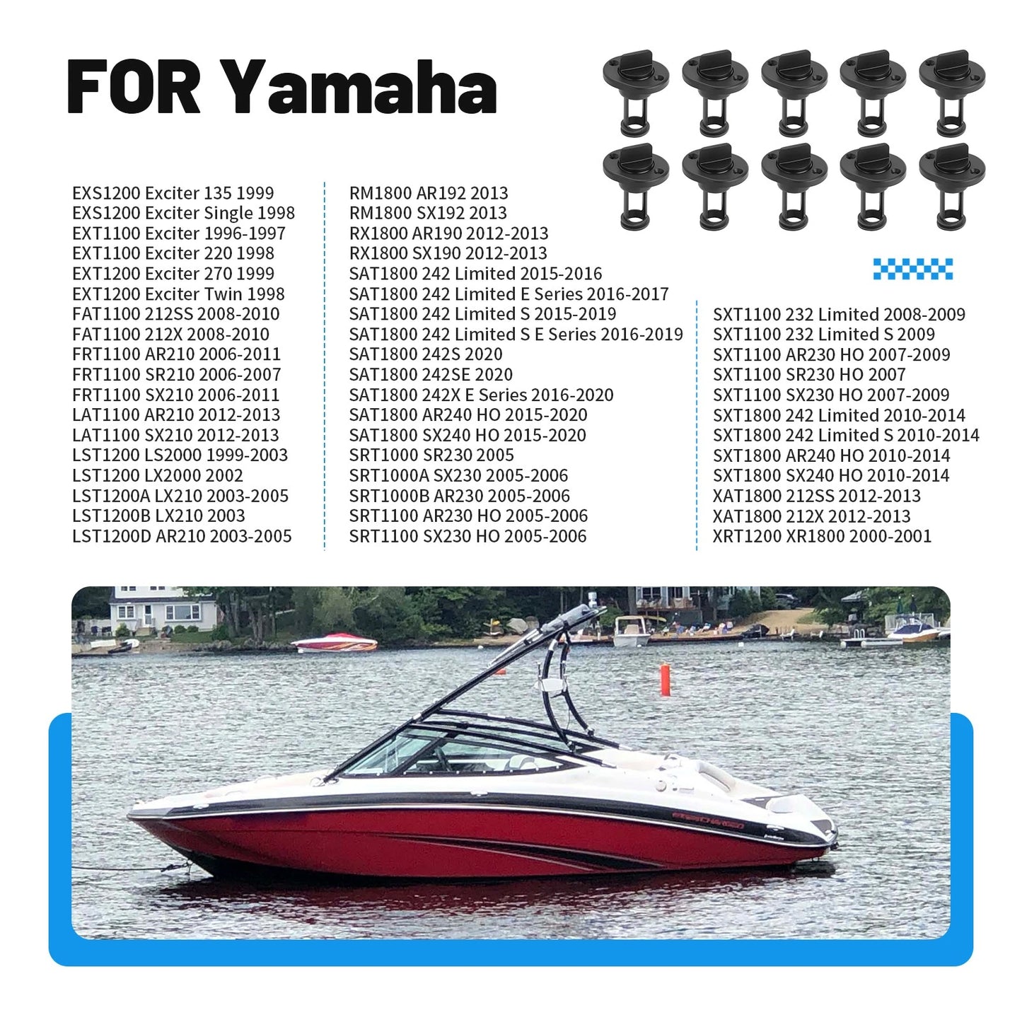 Drain Plug Assembly for Yamaha SAT1800/AR240/SX240 HO 2015-2020