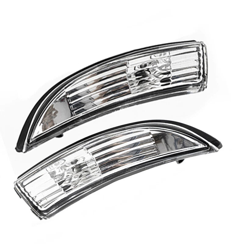 Side Wing Mirror Indicator Light Lens Cover Pair for Ford Fiesta (2008-2017)
