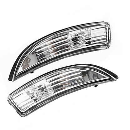 Side Wing Mirror Indicator Light Lens Cover Pair for Ford Fiesta (2008-2017)