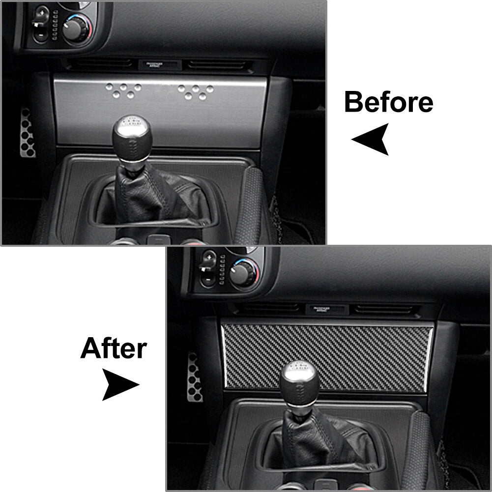 Radio Control Panel Cover Trim for Honda S2000 2004-2009 Carbon Fiber Black
