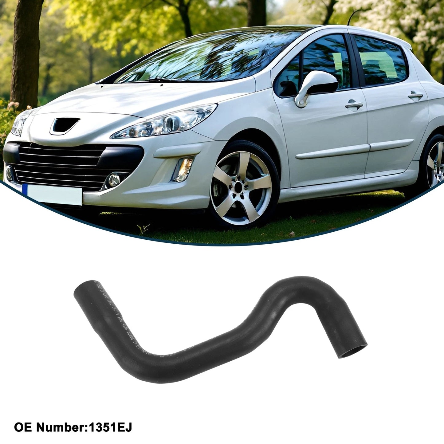 Radiator Hose for Peugeot 307 (2000-2007) Rubber Coolant Pipe