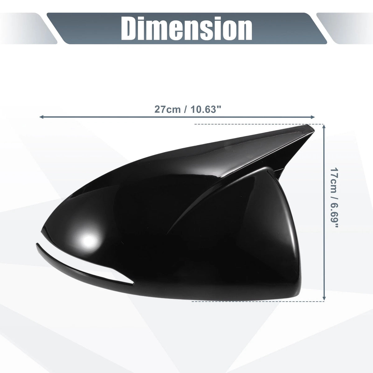 Rearview Mirror Cover Overlay Gloss Black for Hyundai Sonata (2020-2023)