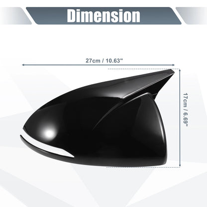 Rearview Mirror Cover Overlay Gloss Black for Hyundai Sonata (2020-2023)
