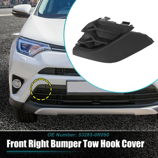 Unpainted Front Bumper Tow Hook Cover for Toyota RAV4 SE (2016–2018)