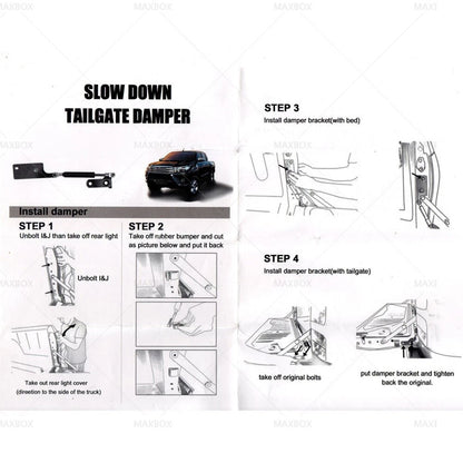 Tailgate Assist Shock Struts for Toyota Hilux