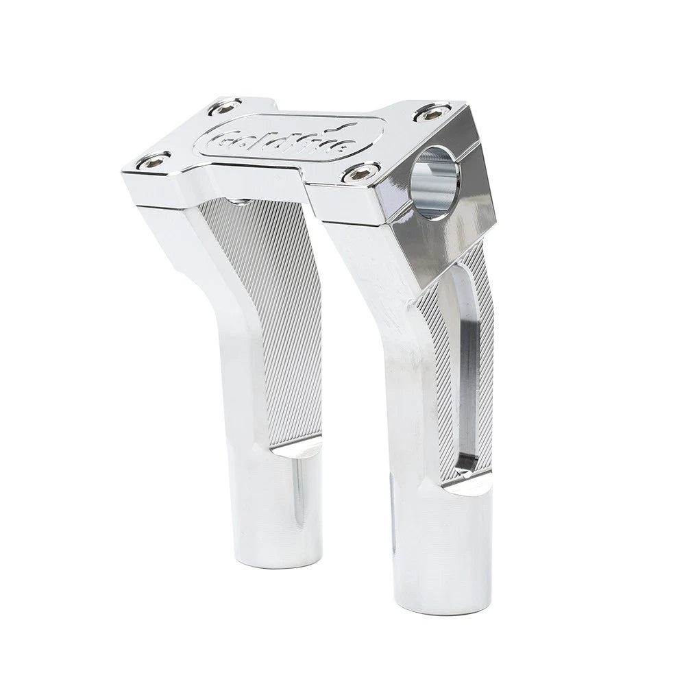 6" Chrome Pullback Handlebar Risers Clamp for Harley 1" Handlebar