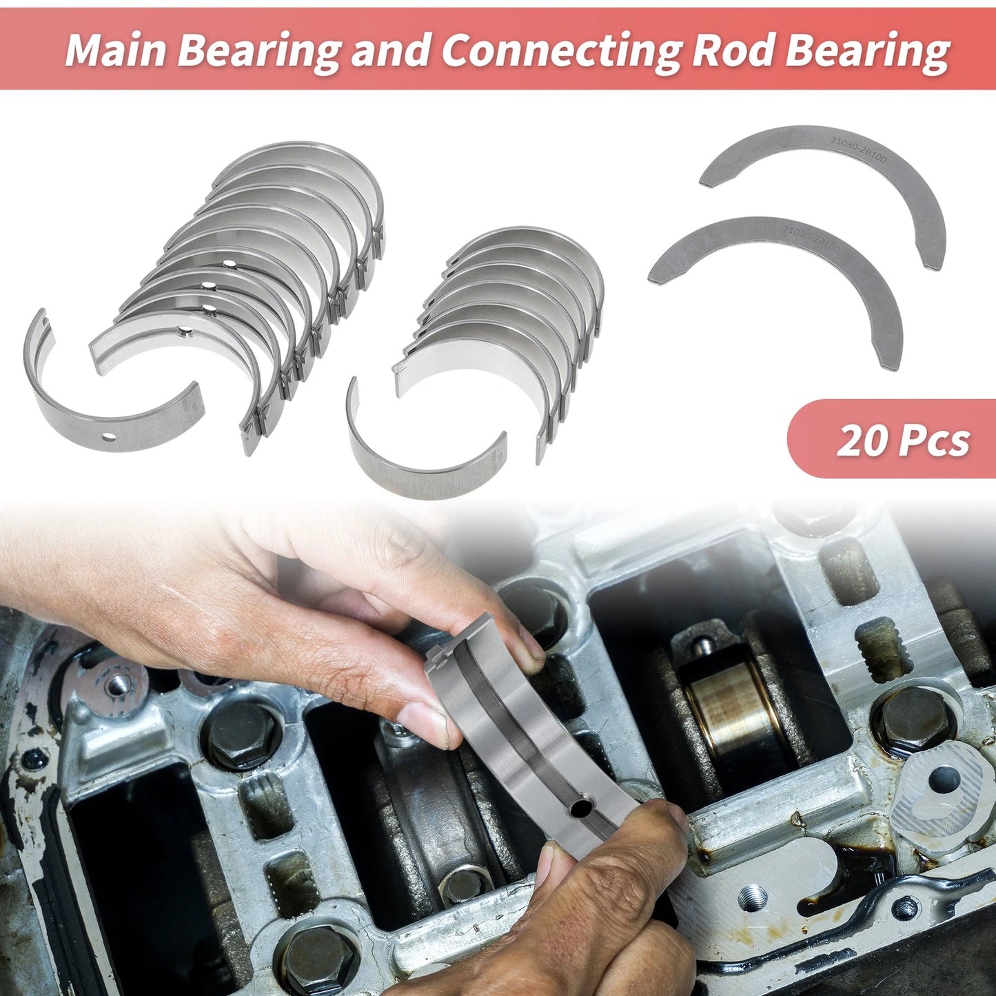 Main & Connecting Rod Bearings for Hyundai Accent (2000-2005)