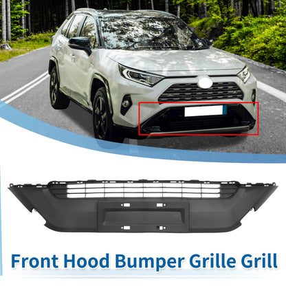 Front Hood Bumper Grille Grill Black for Toyota RAV4 (2019–2022)