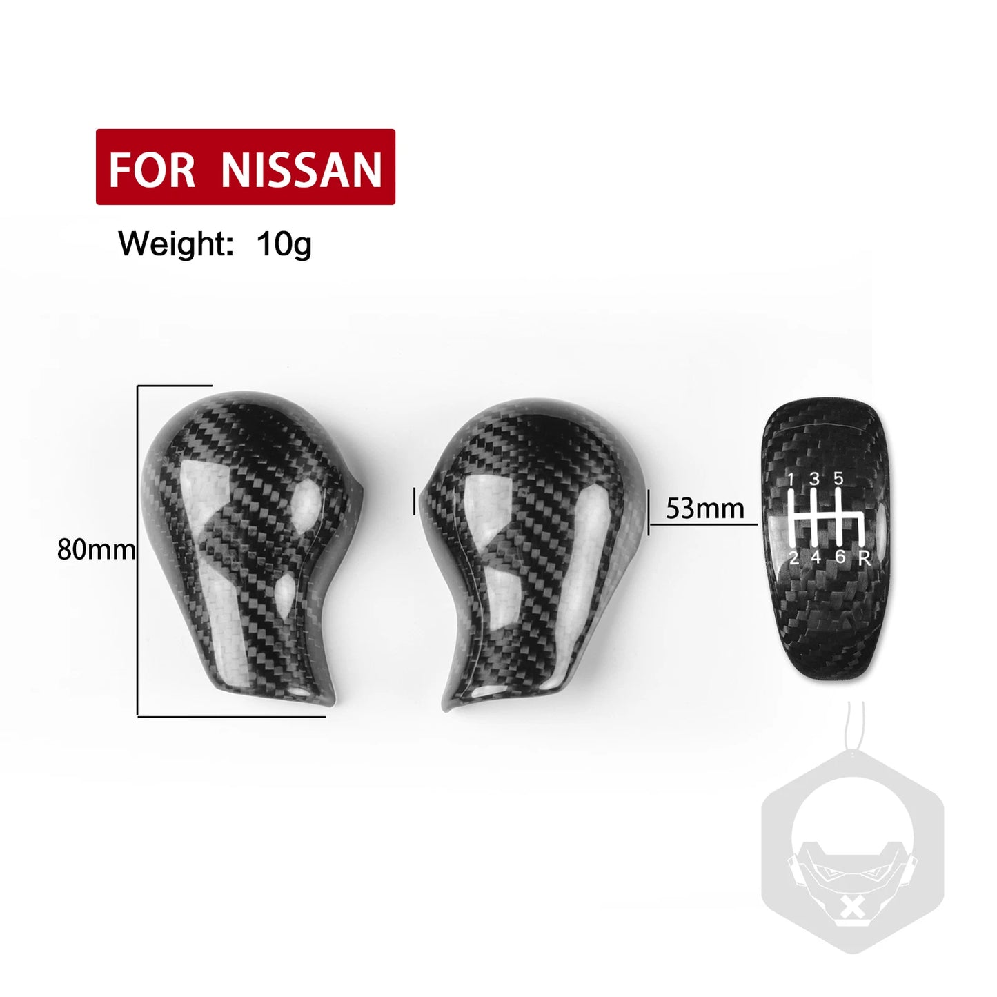 Center Console Gear Shift Knob Cover Trim Set for NISSAN 370Z (2009-2018)