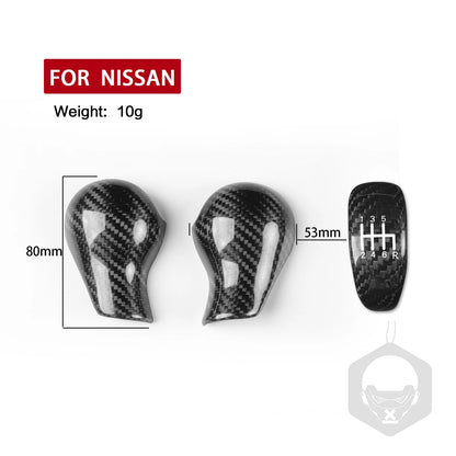 Center Console Gear Shift Knob Cover Trim Set for NISSAN 370Z (2009-2018)