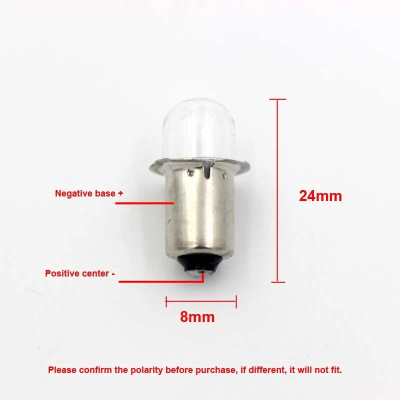 50pcs LED Flashlight Bulb P13.5S Base Torch 1SMD LED Conversion Kit White