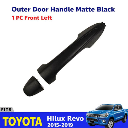 Outer Door Handle Black Matte Front Left Fits Toyota Hilux Revo SR5 UTE 2015-19