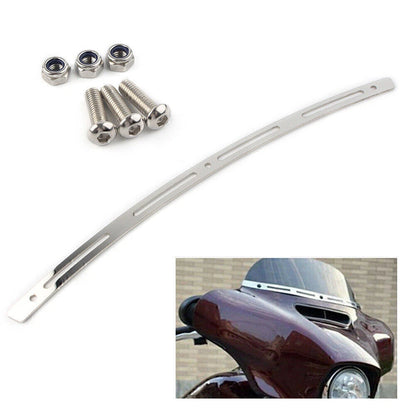 4 Slotted Batwing Fairing Windshield Trim for Harley Electra Glide (1996-2013)