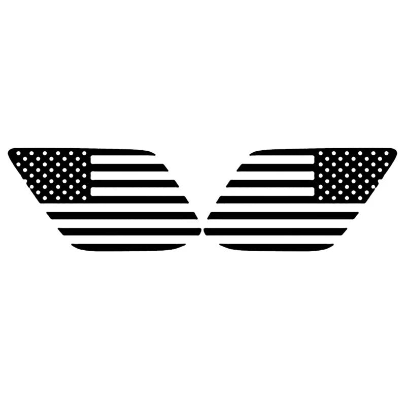 Pre-cut US Flag Stickers Rear Window Decals for Toyota 4Runner (2010-2020)
