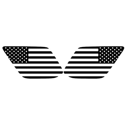 Pre-cut US Flag Stickers Rear Window Decals for Toyota 4Runner (2010-2020)