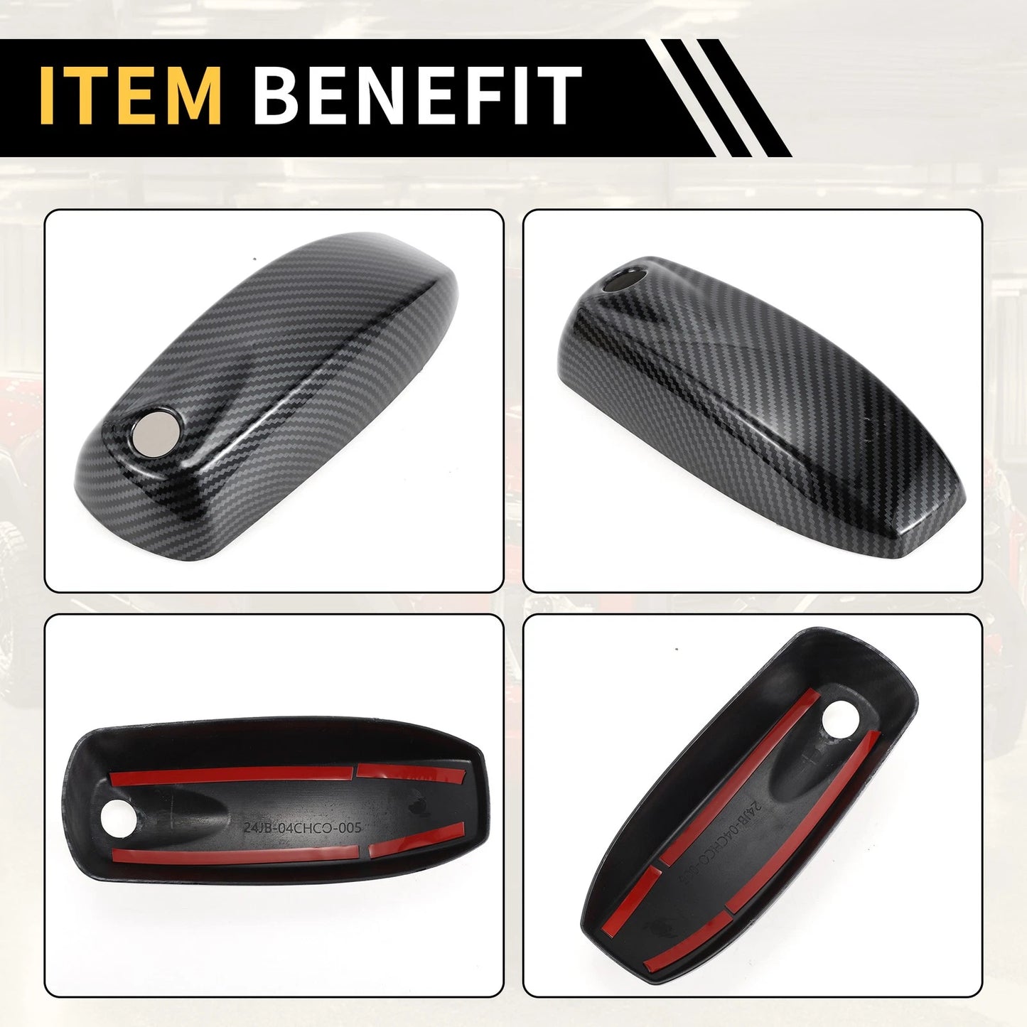 Roof Antenna Cover for Chevy Colorado (2023-2024) Carbon Fiber Pattern