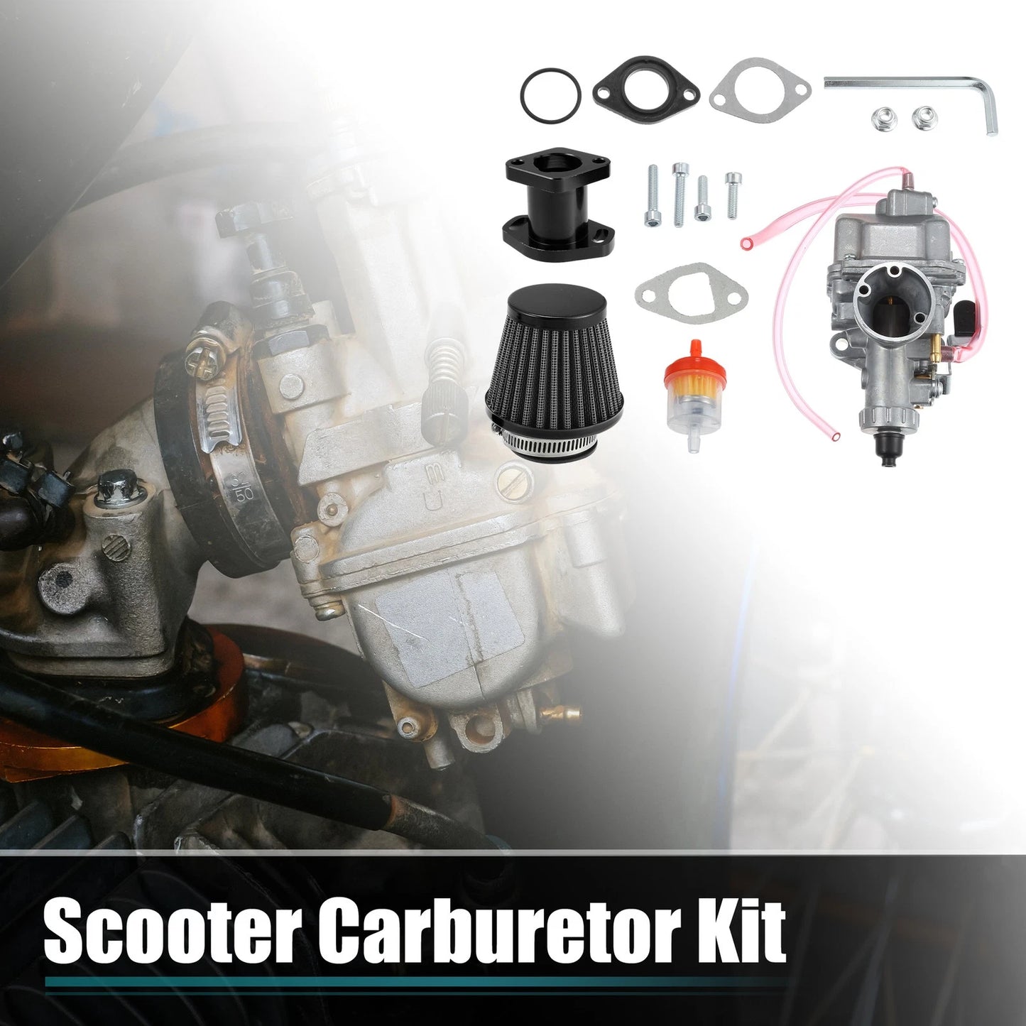 1 Set Motorcycle Carburetor for 6.5HP/7HP 212cc Engine Iron Steel Rubber