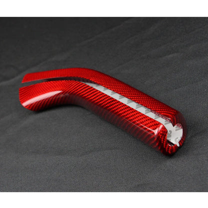 For 2010-2015 Camaro Red Carbon Fiber Parking Brake HandBrake Grip Cover Trim