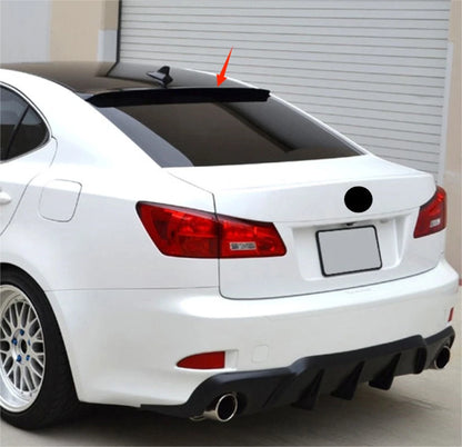 Rear Roof Spoiler Wing for Lexus IS 250/350/F Sedan Glossy Black (2006-2013)
