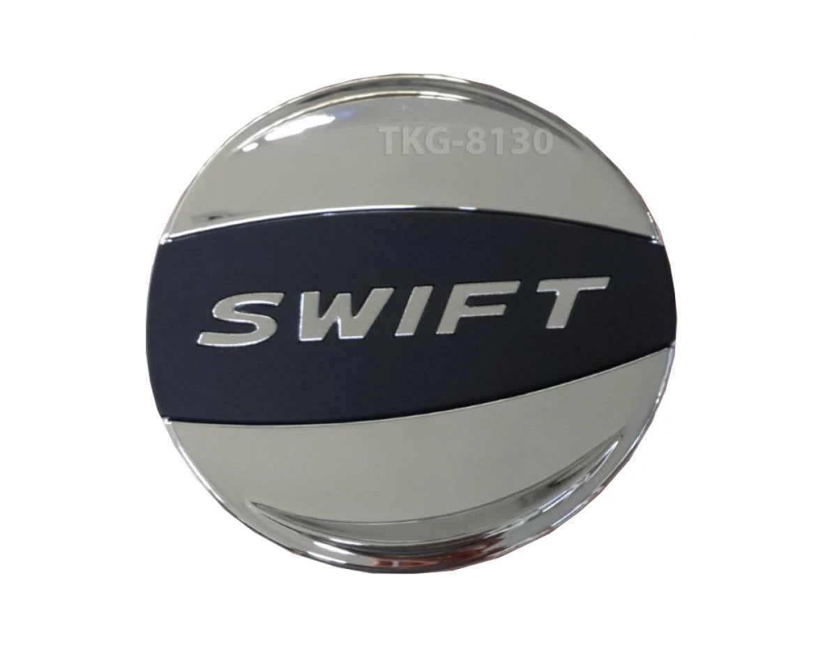 Fuel Door Tank Cap Cover Trim Black Chrome for Suzuki Swift (2017-2019)