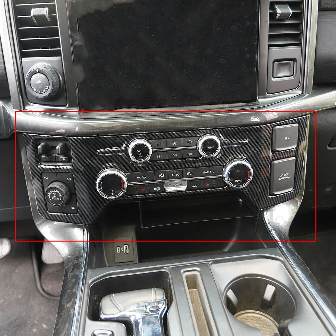 A/C Panel Trim for Ford F150 2021-2022 - Central Control Air Conditioning