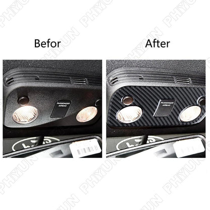 Carbon Fiber Look Roof Reading Lamp Light Cover for Ford Mustang (2015-2021)