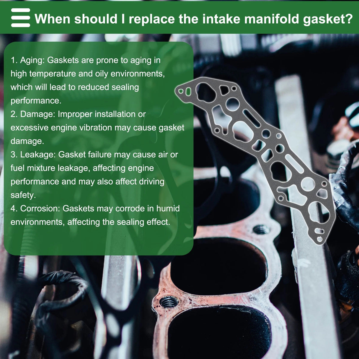 Intake Manifold Gasket for Mazda 626 (1987-1996)