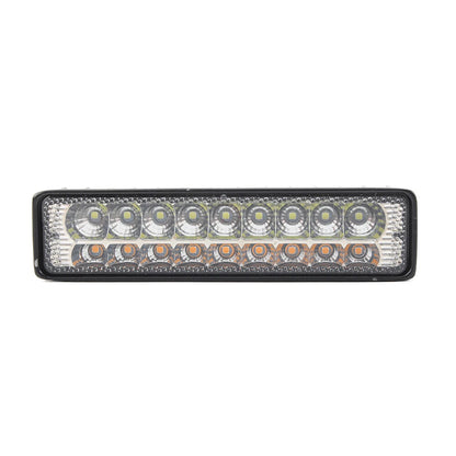 6" LED Work Light Bar Dual Color White Amber for Car