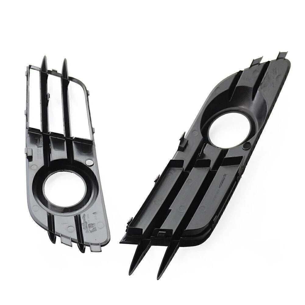 Black Front Bumper Fog Light Grille for Audi A6 C7 (2012-2015)