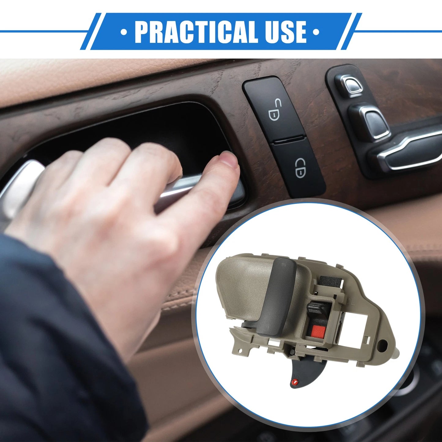Interior Left Door Handle for Chevy Suburban C1500 (95-99)