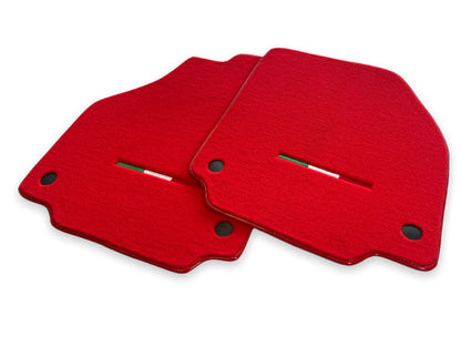 Floor Mats for Ferrari 488 Spider Pista GTB (2015-2022) Red Tailored Carpets