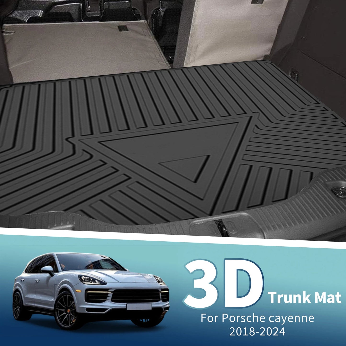 Flat Face Cargo Liner for Porsche Cayenne (TPE) (2018-2024)