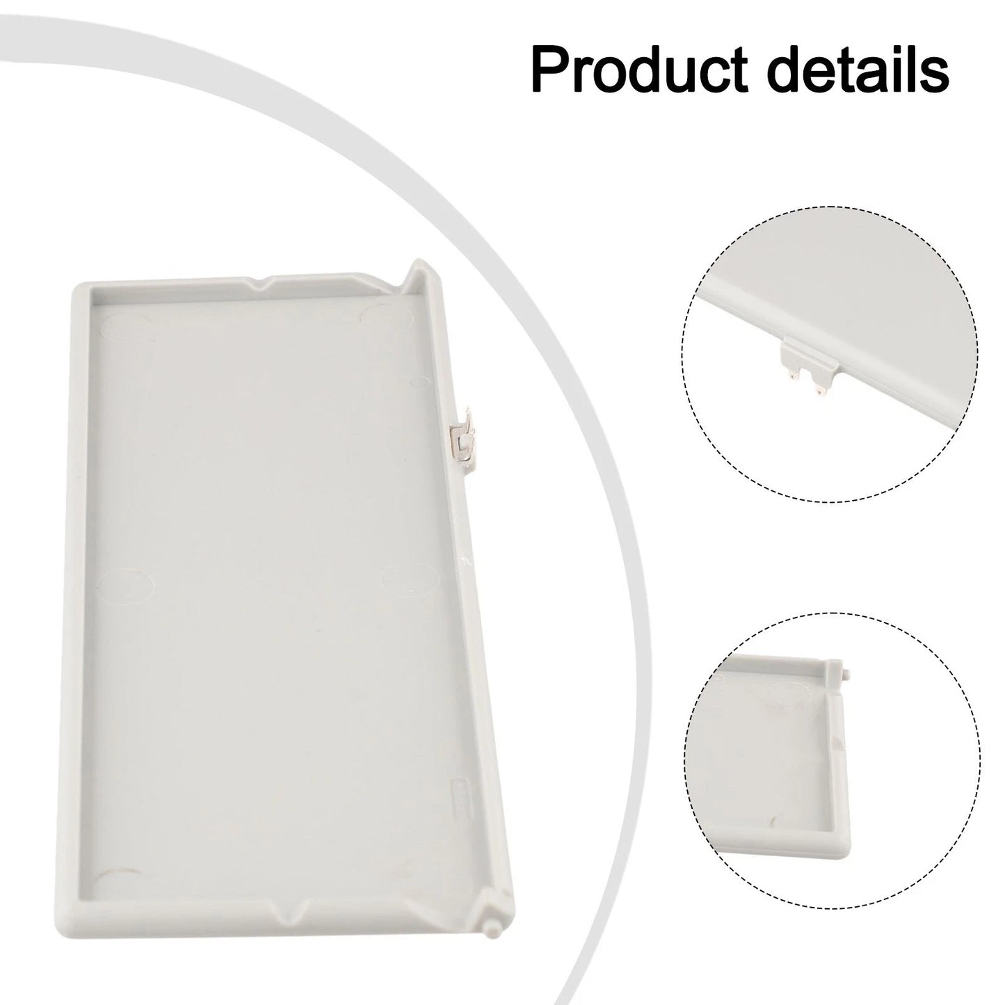 Gray Sun Visor Vanity Mirror Cover for Car