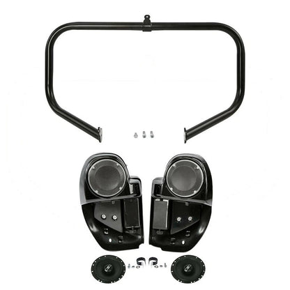 6.5" Lower Vented Fairings with Speakers for Harley Touring (2014-2024)