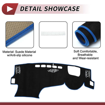 Dash Cover Mat for LEXUS NX250 2022-2023 Sun Protector Pad Black Blue