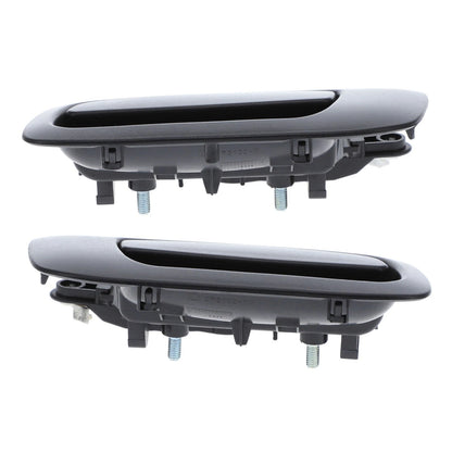Outer Door Handle Set of 2 for Holden Astra (1998-2005) Black Rear Left & Right