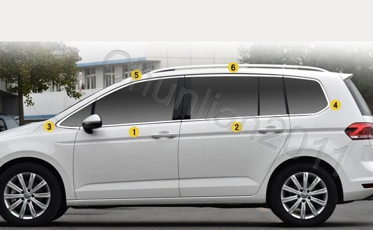 Window Pillars Cover Trim for VW TOURAN 12PS (2016-2019)