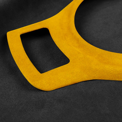 1x Yellow Leather Gear Shift Box Cover for Subaru BRZ, Toyota GT86 (2012-2020)