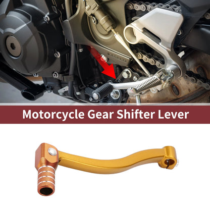 Foldable Motorcycle Gear Shifter Lever Gold Tone Orange for Kayo T6